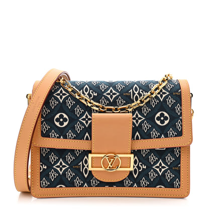Louis Vuitton Jacquard Since 1854 Dauphine MM Blue 1 of 15