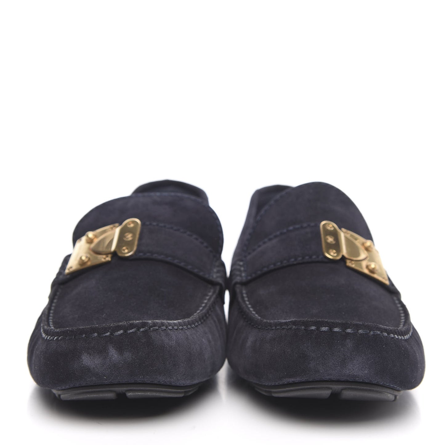 Suede Racetrack Moccasin Loafers 9.5 Marine