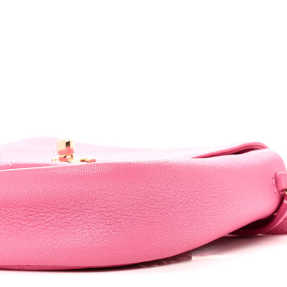 Chanel Goatskin Stitched Casual Trip Messenger Flap Pink 10 of 11