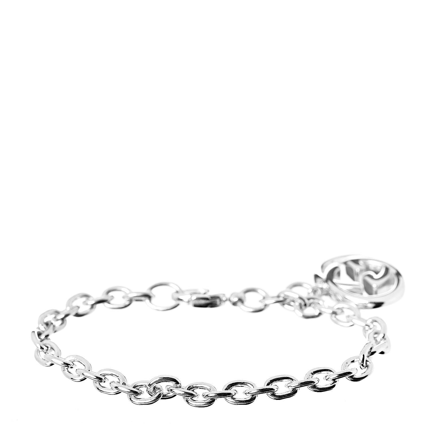 Gucci Sterling Silver Britt Charm Bracelet 3 of 5
