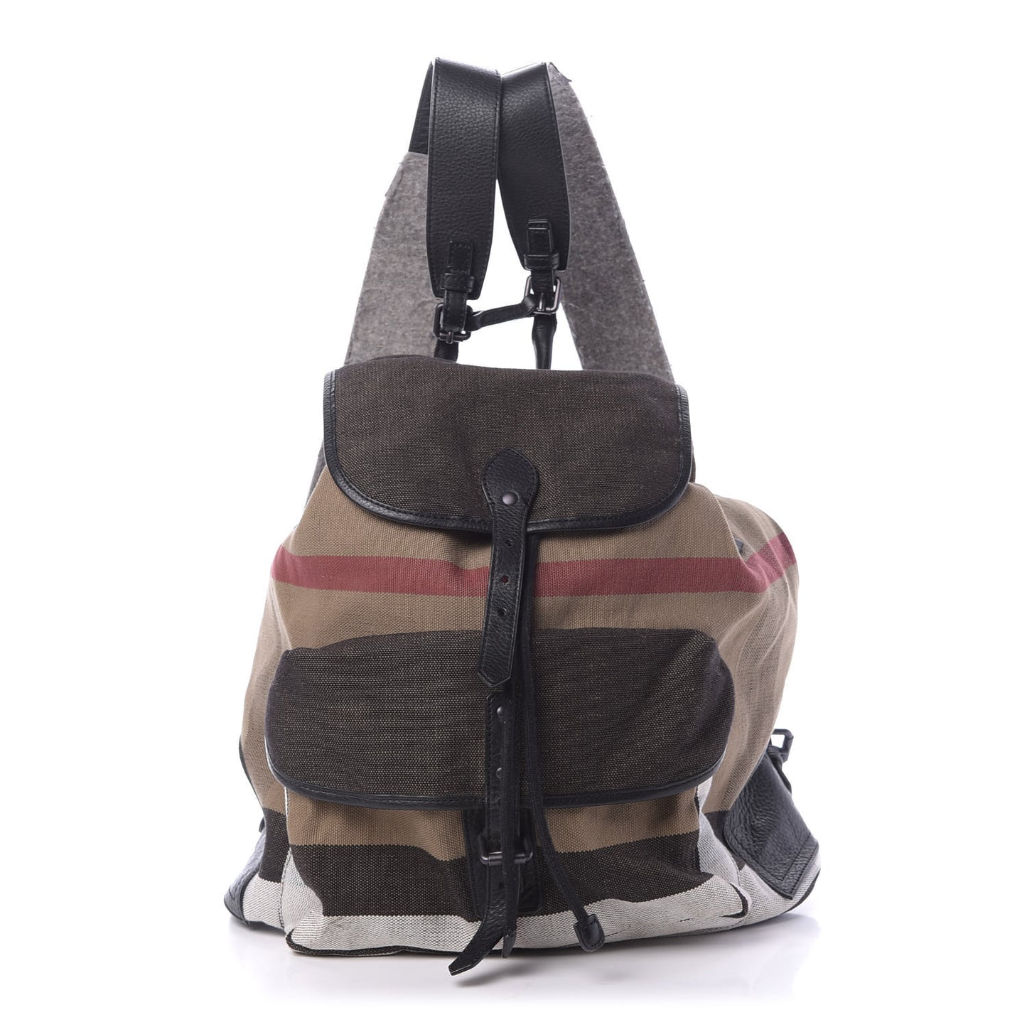 Canvas Mega Check Korbin Backpack Camel
