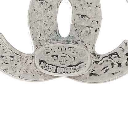 Chanel Crystal Mini CC Earrings Silver 4 of 4