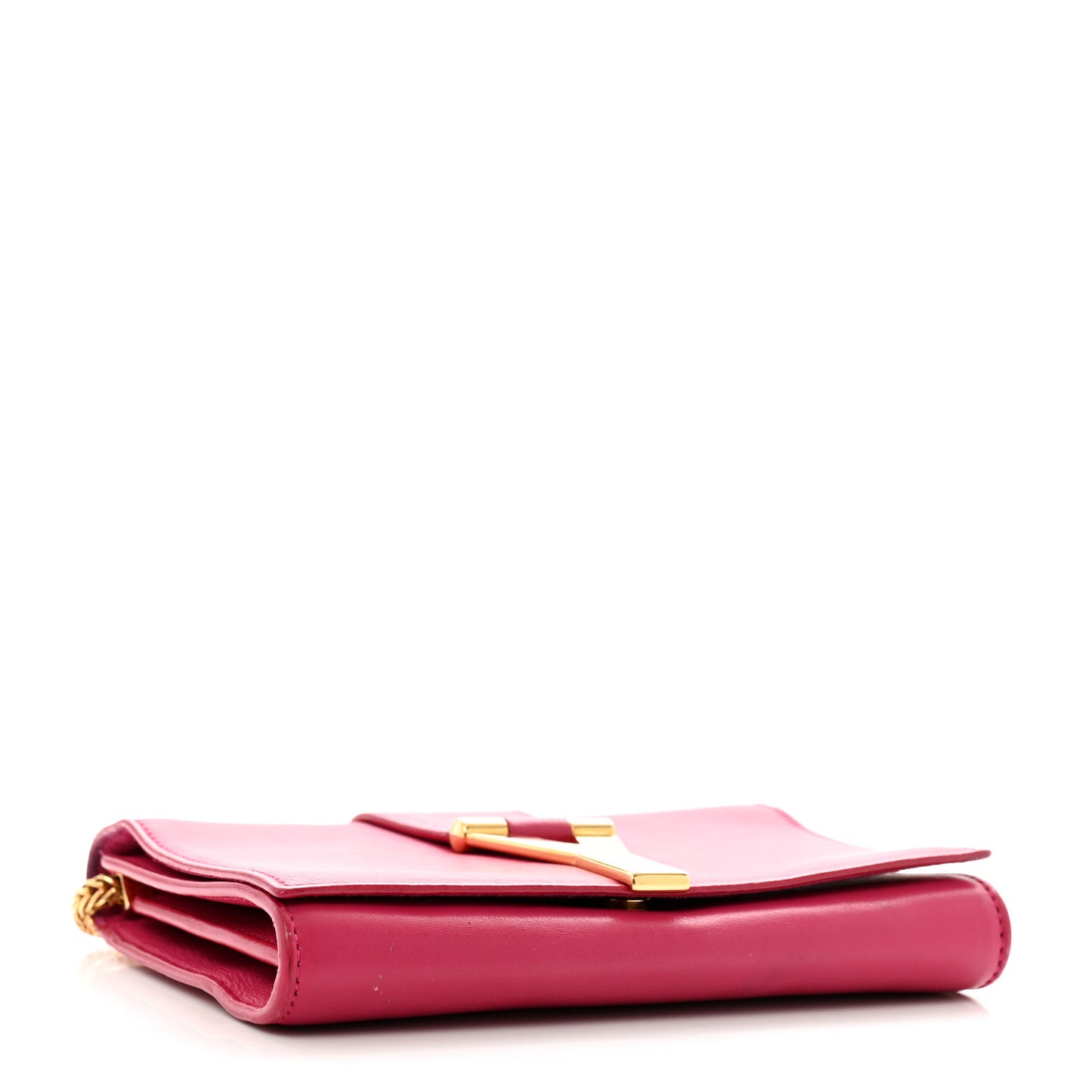 Calfskin Mini Y Ligne Crossbody Pochette Bag Fuchsia