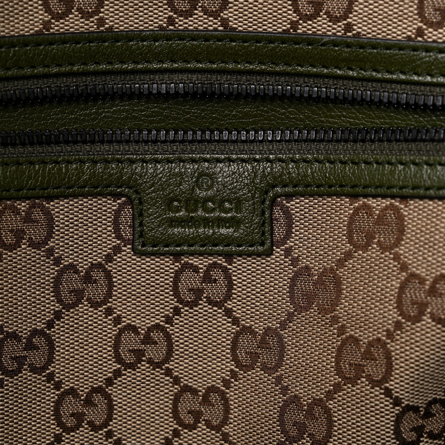 Gucci Calfskin Tonal GG Medium Tote Bag Forrest Green 5 of 14