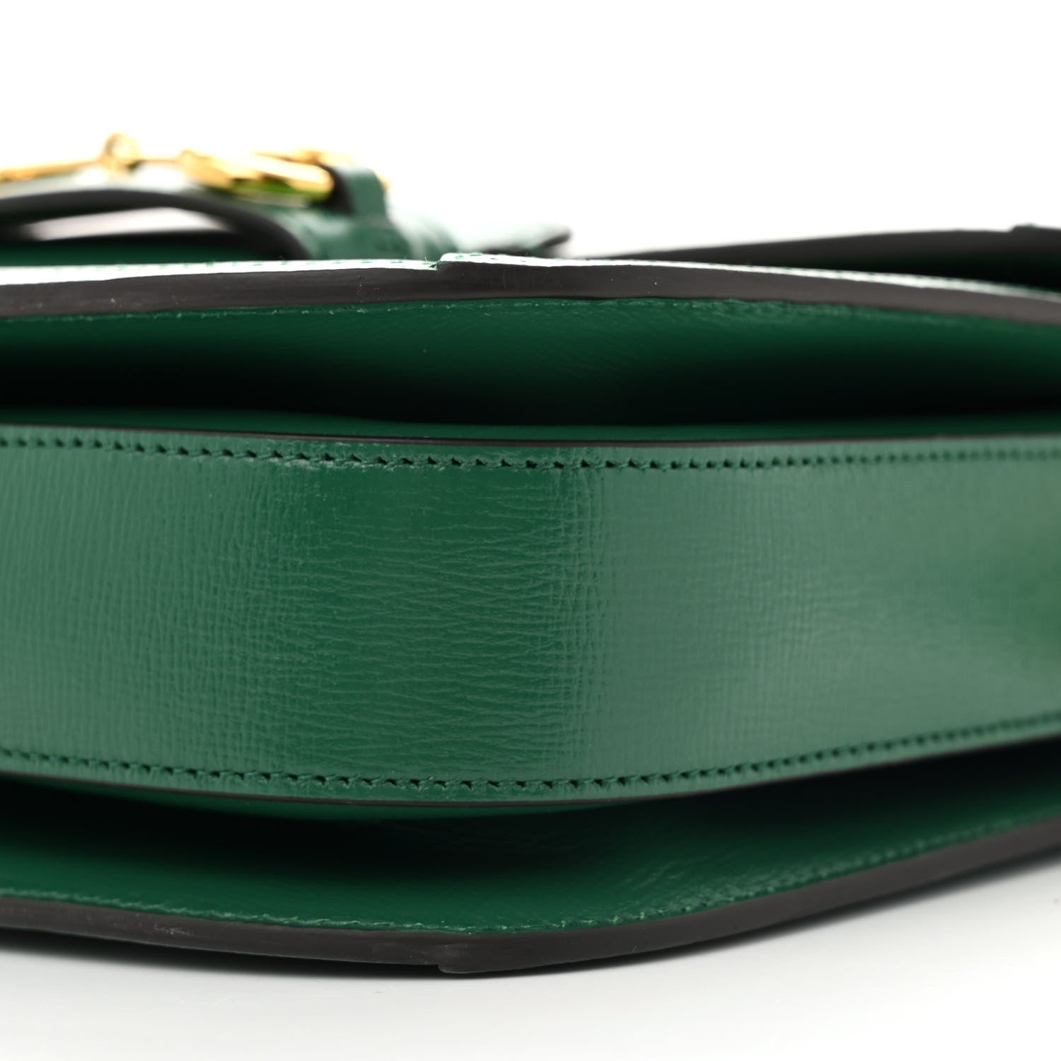 Gucci Azalea Calfskin Horsebit 1955 Shoulder Bag New Shamarock Emerald 10 of 14