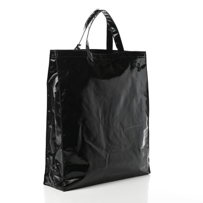 Gucci Patent Canvas Frame Logo Vertical Tote Black Crop 3 of 9