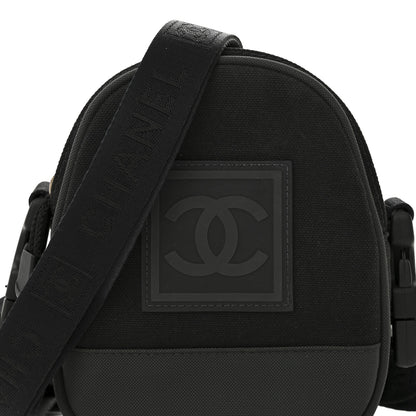 Chanel Canvas Nylon Sport Crossbody Black Green 8 of 10