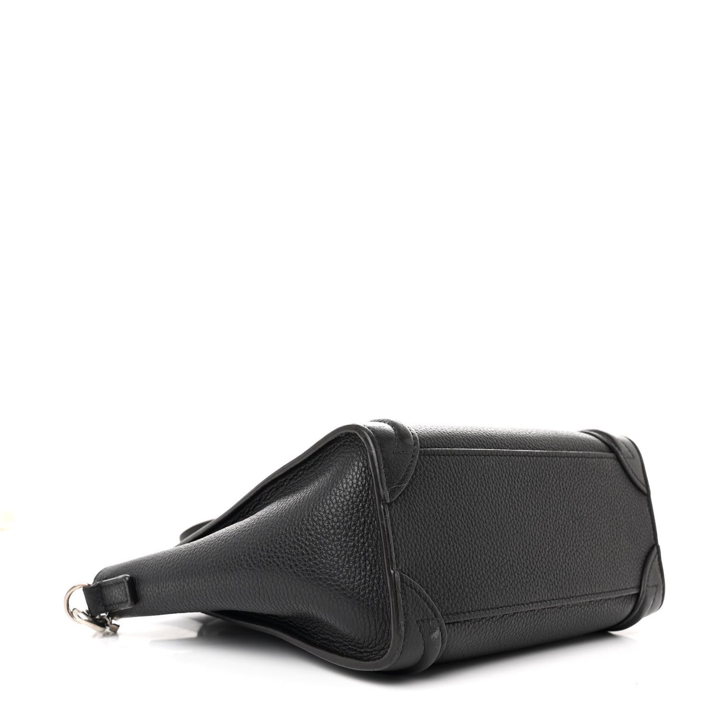 Drummed Calfskin Nano Luggage Black