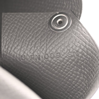 Hermes Epsom Calvi Card Case Gris Meyer 6 of 7