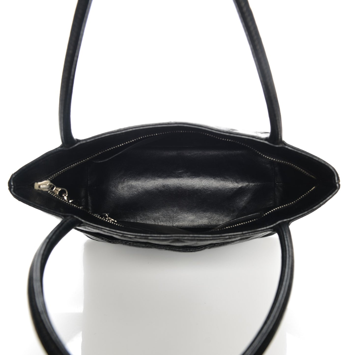 Caviar Quilted Medallion Tote Black