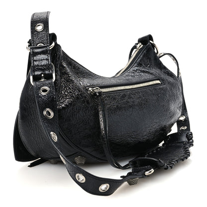 Balenciaga Agneau Arena Small Le Cagole Shoulder Bag Black 4 of 11