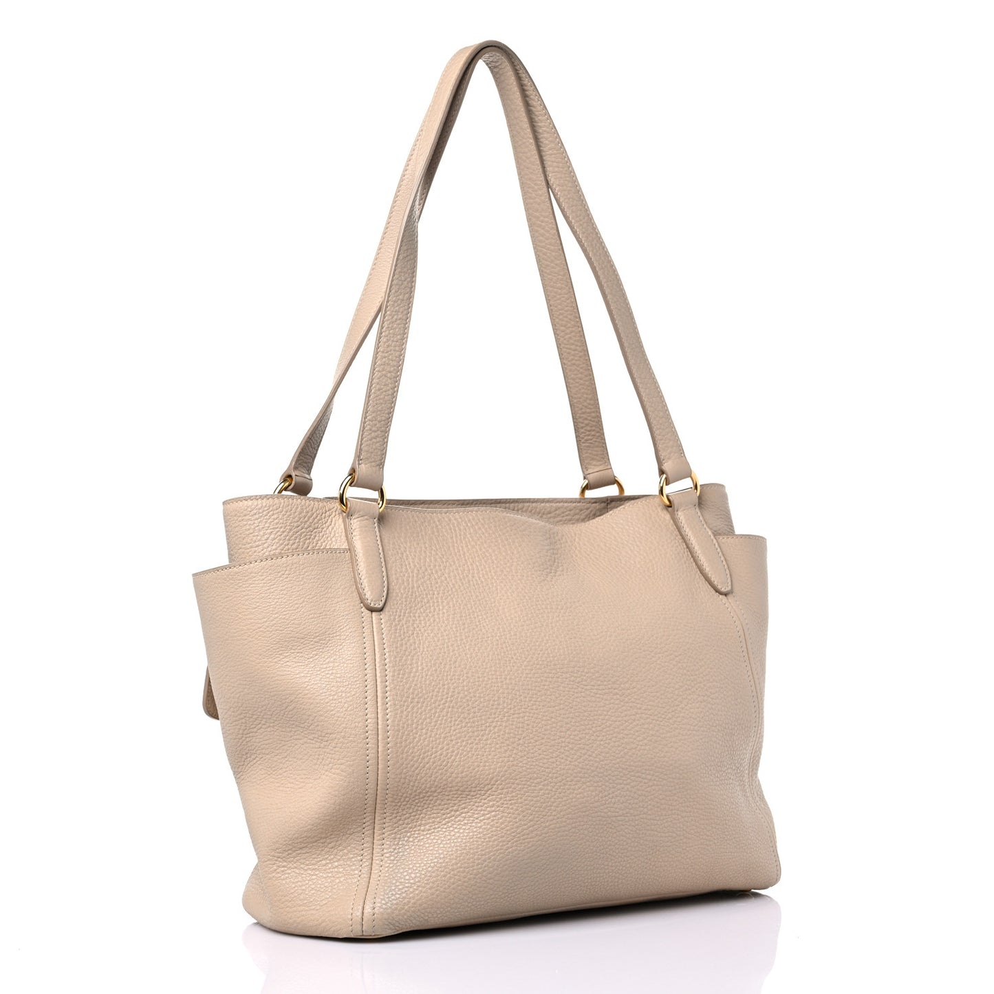 Vitello Daino Shoulder Bag Sabbia