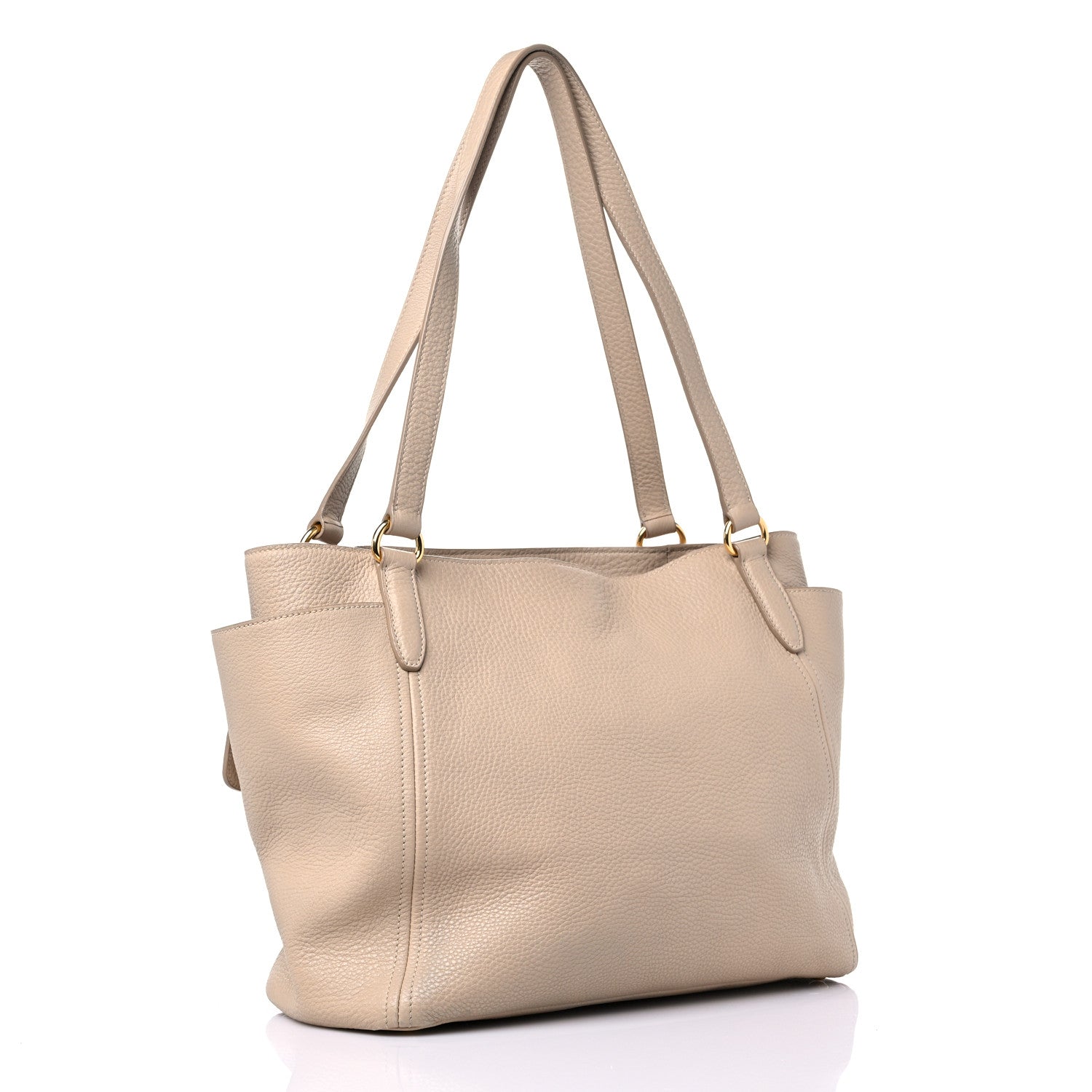 Prada Vitello Daino Shoulder Bag Sabbia 2 of 13