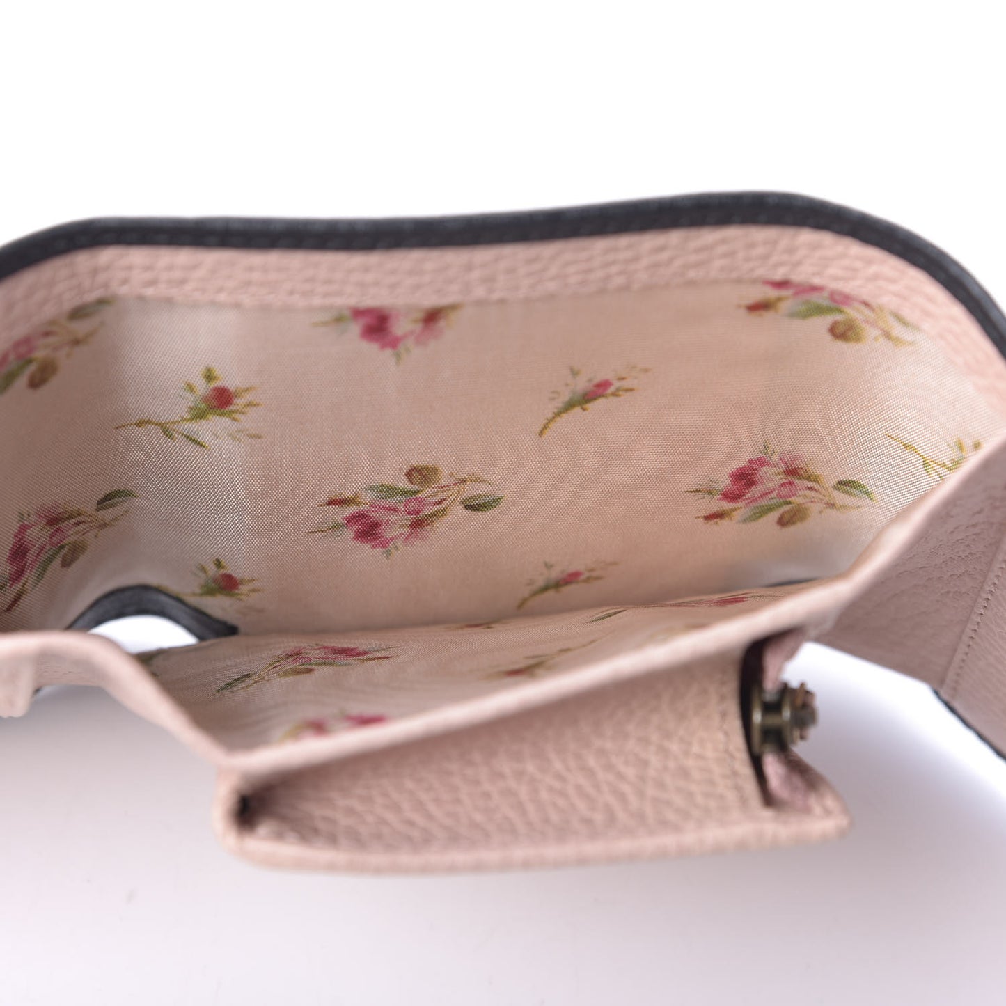 Calfskin GG Marmont Bow Wallet Black