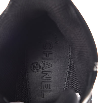Chanel Calfskin Neoprene Tweed Quilted Sneakers 38.5 Black 7 of 8