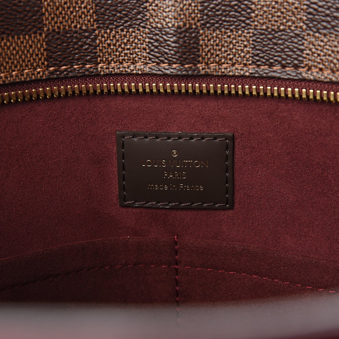 Damier Ebene Taurillon Jersey Bordeaux