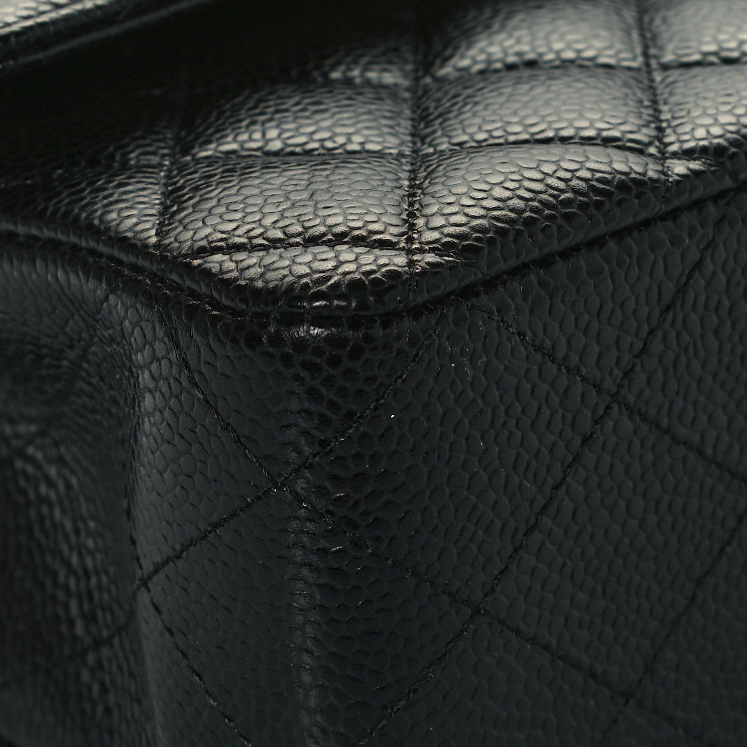 Chanel Caviar Quilted Medium Double Flap Black 9 of 13