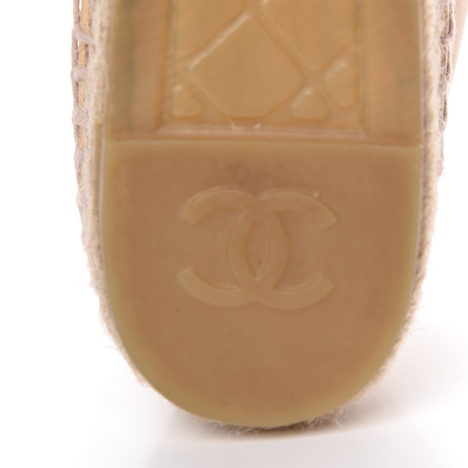 Chanel Lambskin CC Espadrilles 40 Beige Black 9 of 15