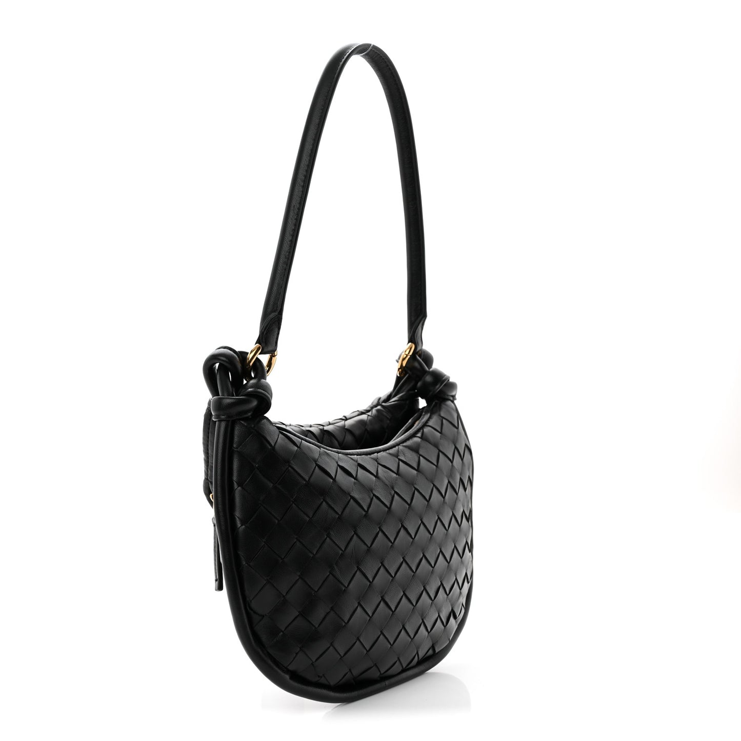 Nappa Intrecciato Small Gemelli Black