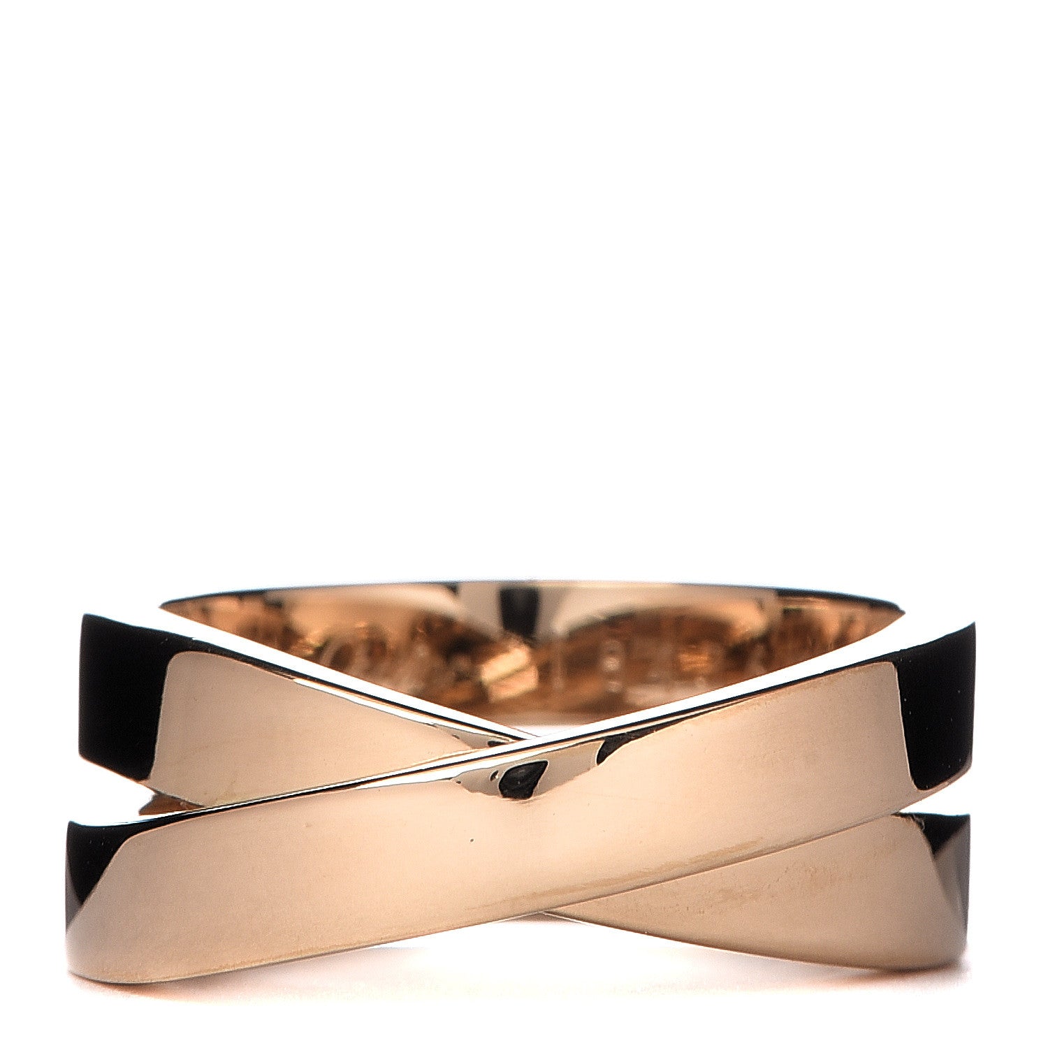 Cartier 18K Yellow Gold 9mm Paris Nouvelle Vague Ring 56 7.5 1 of 4