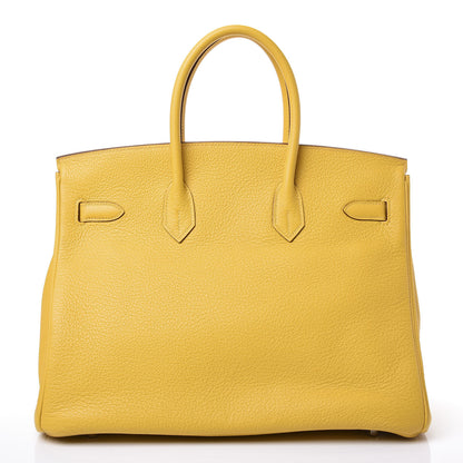 Hermes Taurillon Clemence Birkin 35 Soleil 3 of 32