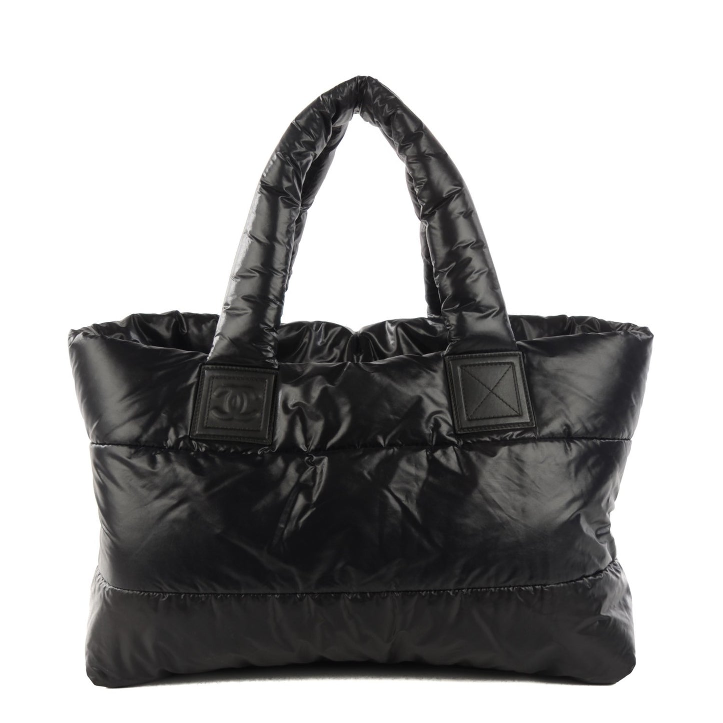 Nylon Medium Coco Cocoon Reversible Tote Black