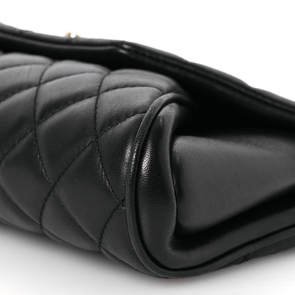Chanel Lambskin Quilted Fold Up Again Clutch Black 11 of 15