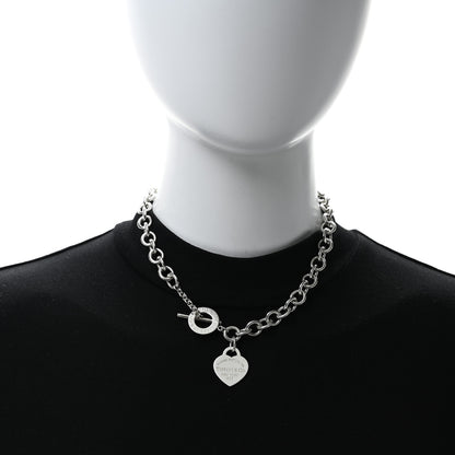 Tiffany Sterling Silver Return to Tiffany Heart Tag Toggle Necklace 2 of 4