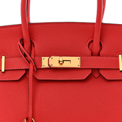 Hermes Togo Birkin 30 Rouge Pivoine 9 of 11