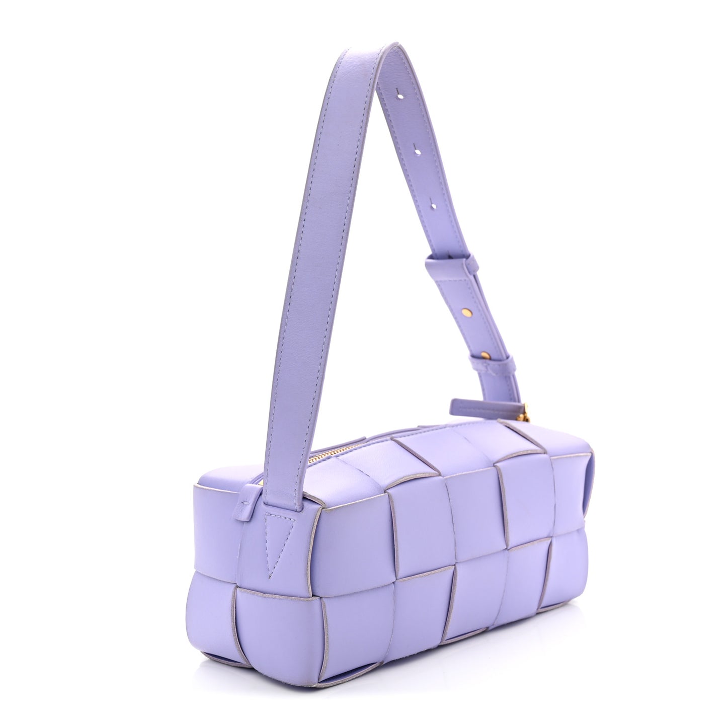 Lambskin Maxi Intrecciato Small Brick Cassette Bag Wisteria