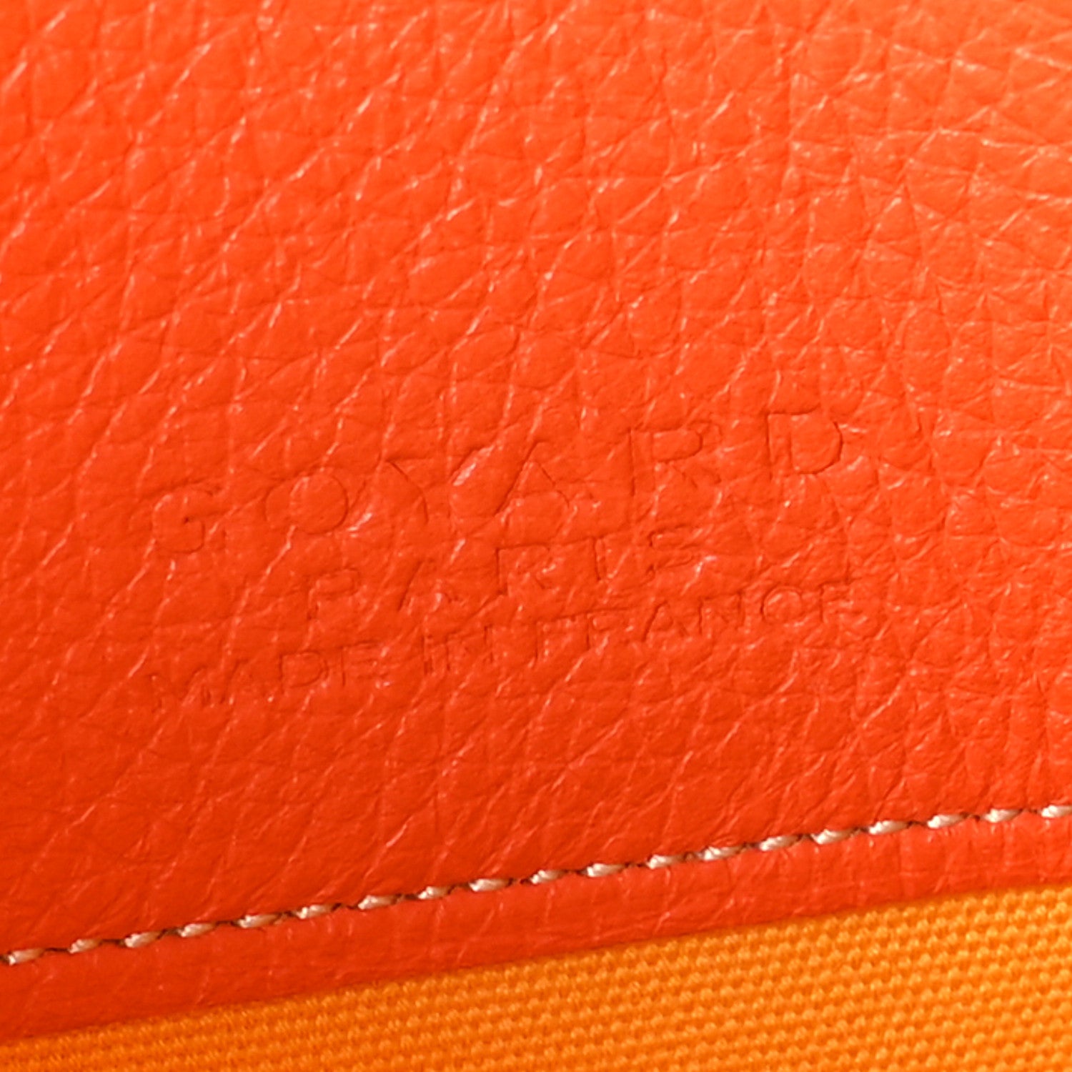 Goyard Goyardine Senat Pochette GM Orange 6 of 6