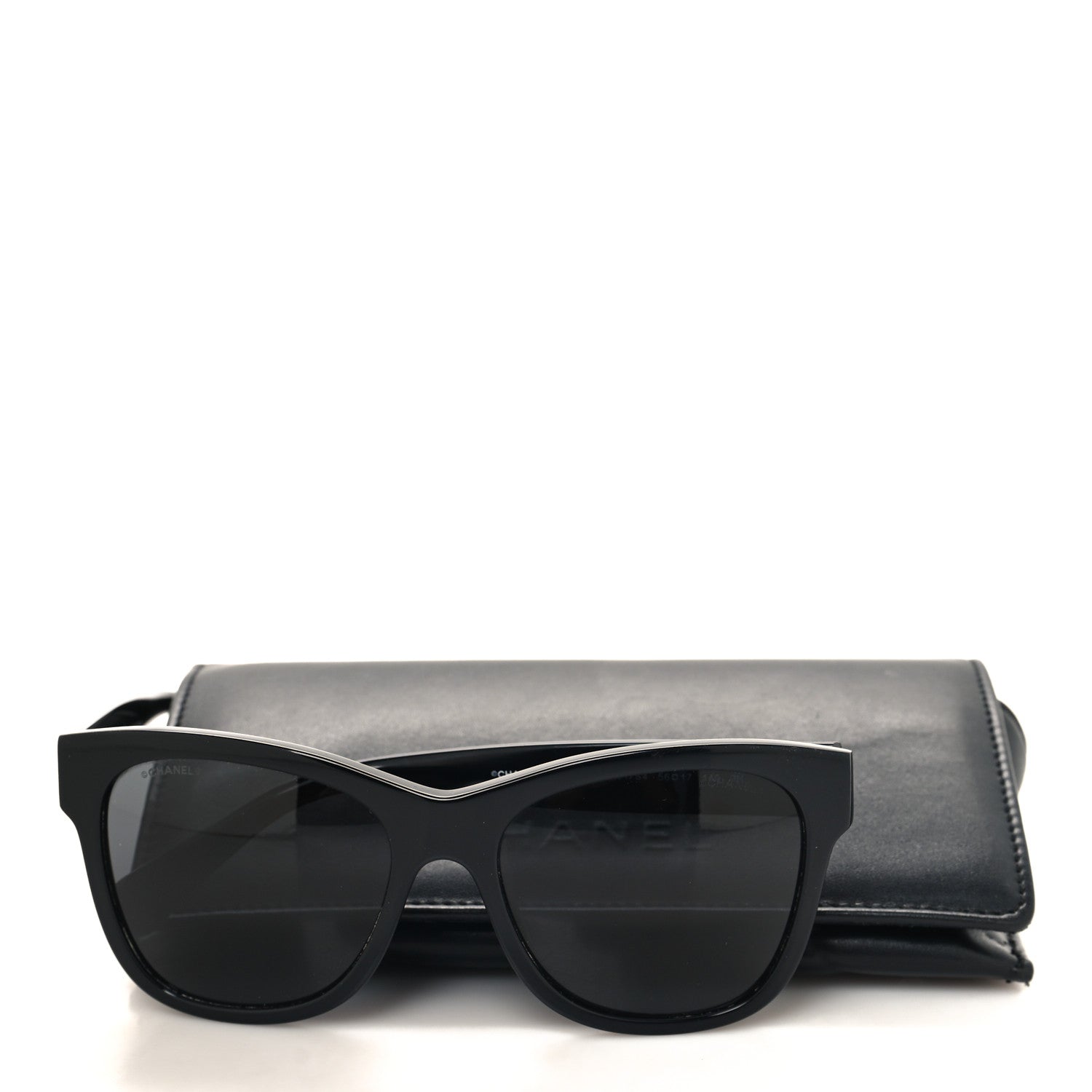 Chanel Acetate Polarized Square CC Sunglasses 5380 Black 7 of 7