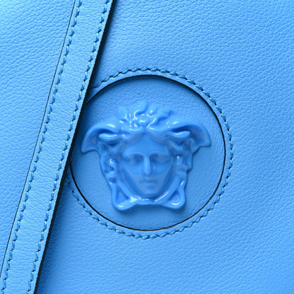 Versace Calfskin La Medusa Round Camera Bag Light Blue 7 of 9