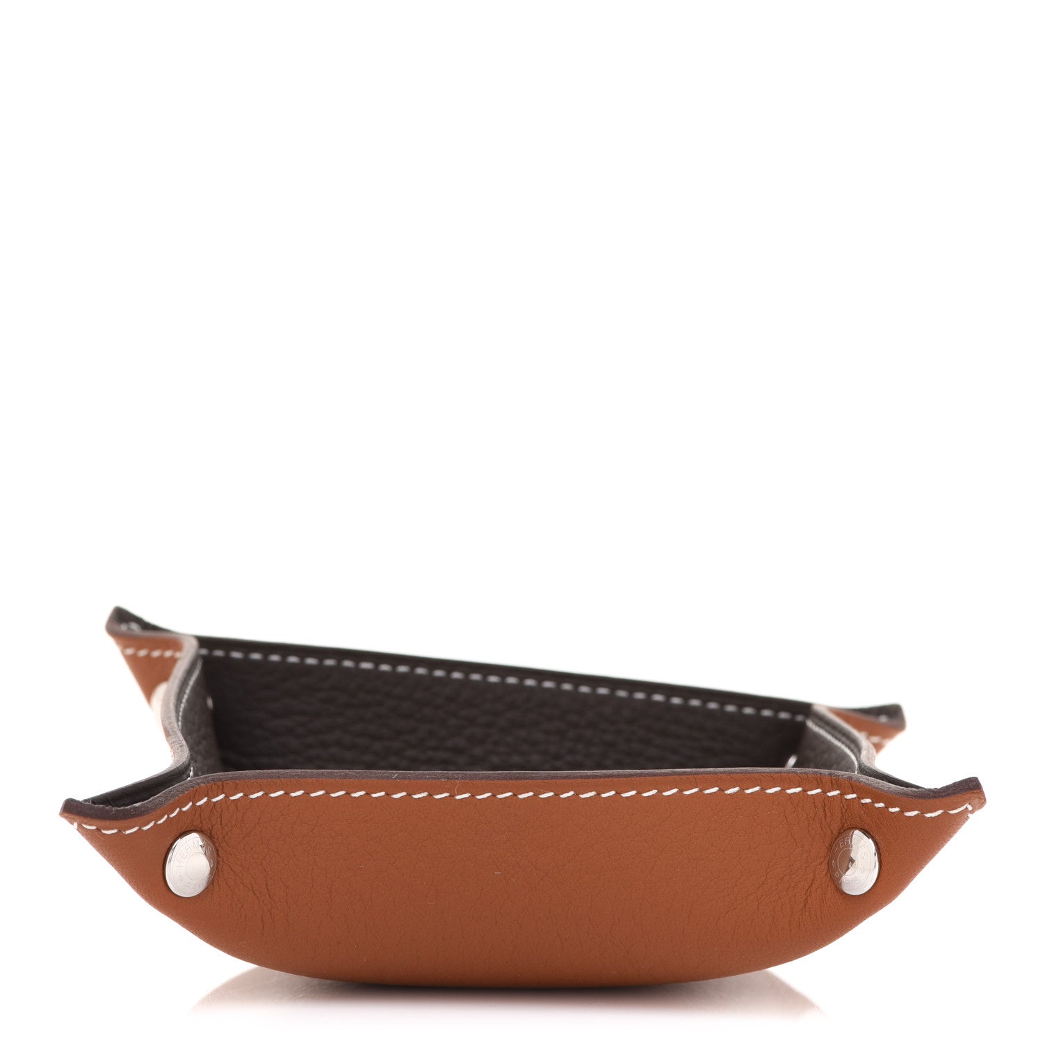 Hermes Taurillon Clemence Mini Mises et Relances Change Tray Etoupe 4 of 6