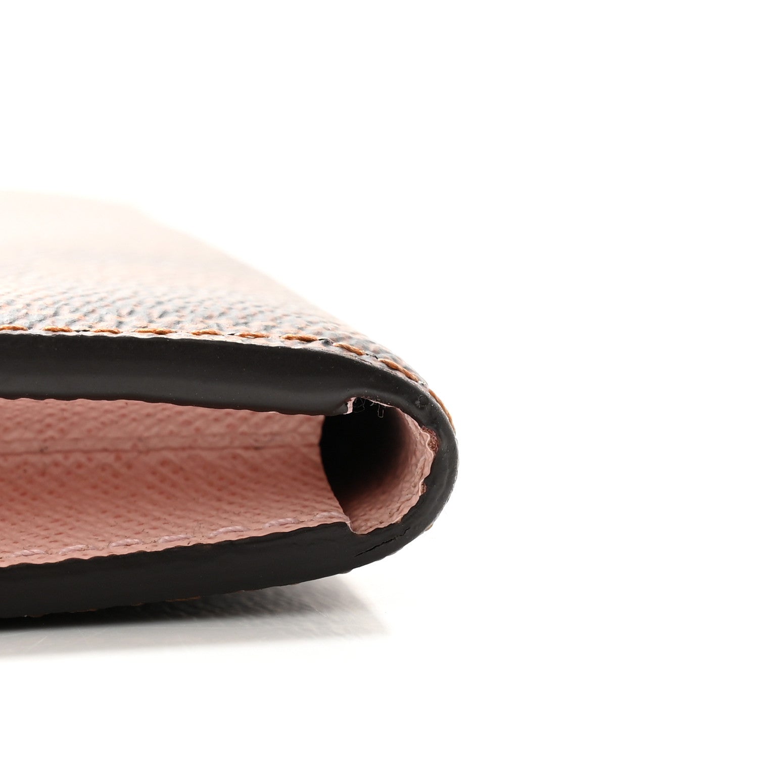 Louis Vuitton Damier Ebene Emilie Wallet Rose Ballerine 6 of 6