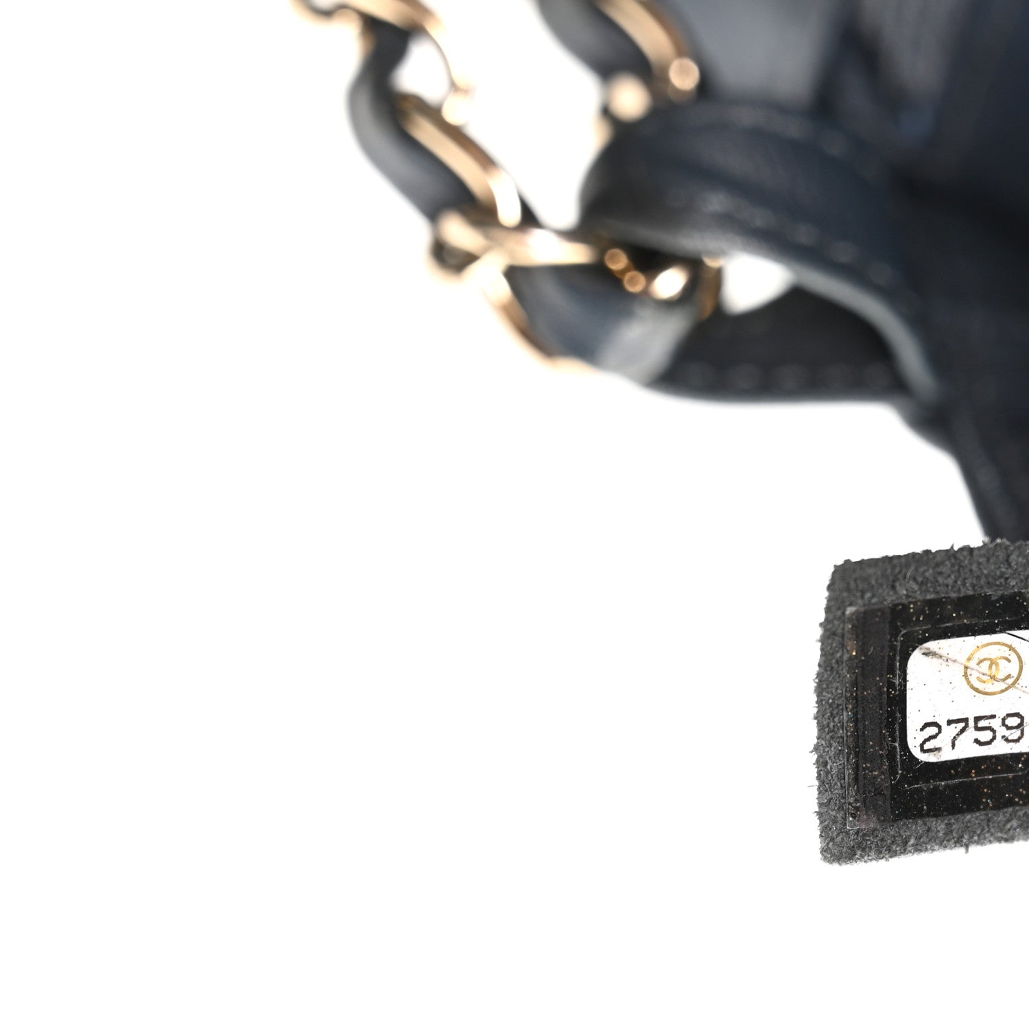 Chanel Calfskin Quilted Medium Daily Chevron Flap Navy Blue 7 of 10