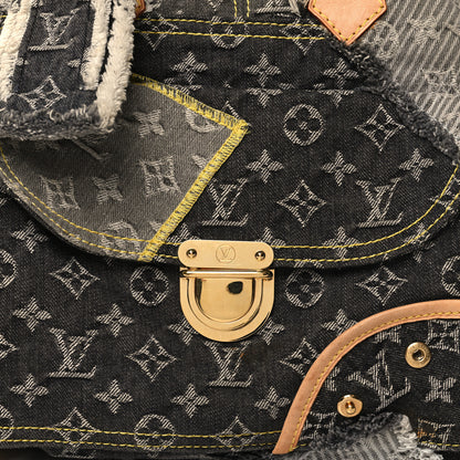 Louis Vuitton Denim Patchwork Bowly Black 8 of 13