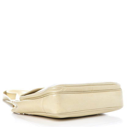 Chanel Caviar Flap Shoulder Bag Beige Clair 4 of 14