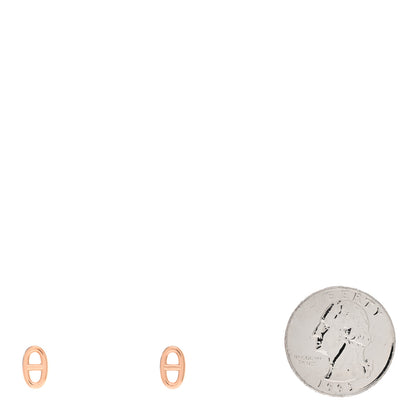 Hermes 18K Rose Gold TPM Farandole Stud Earrings 2 of 5