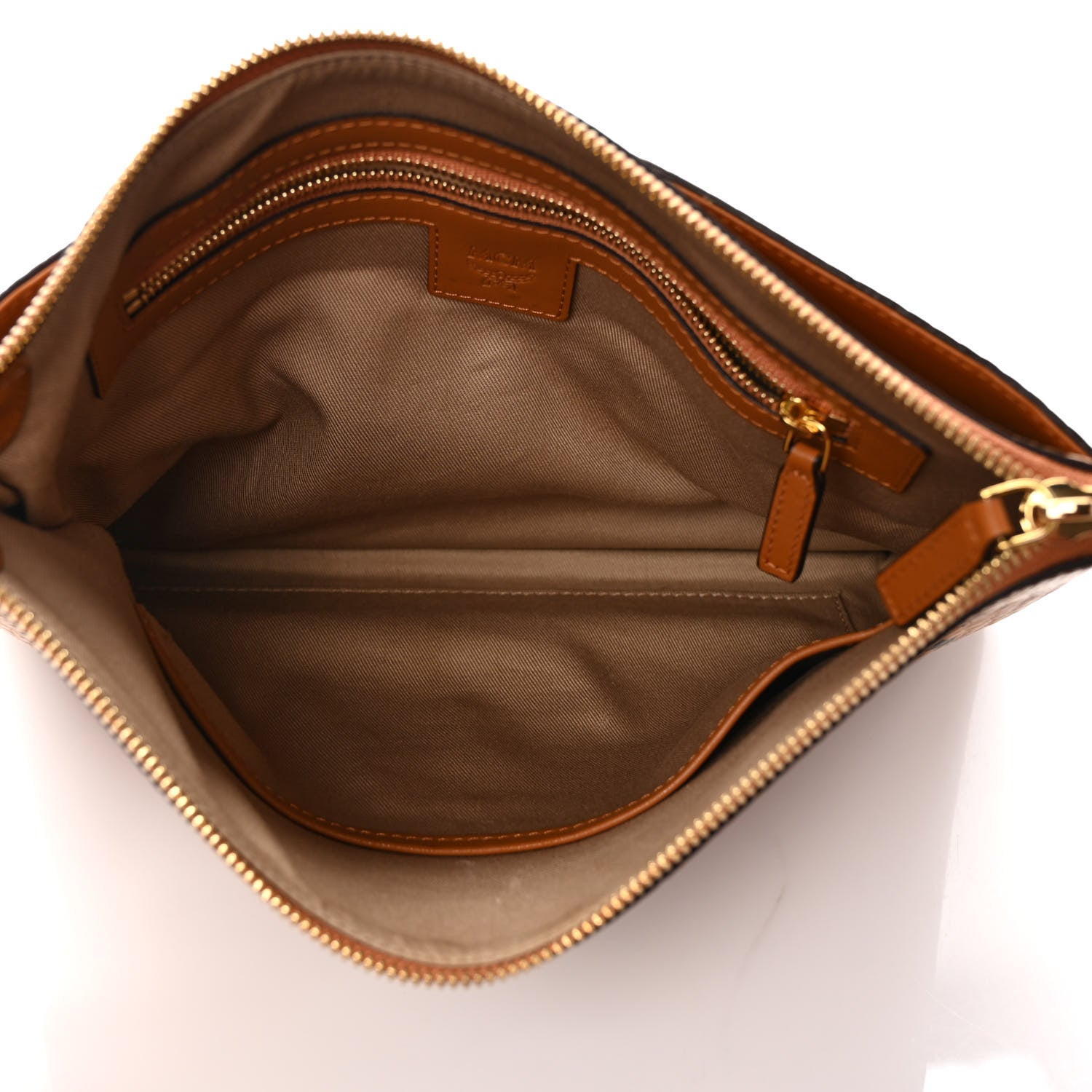 MCM Visetos Original Medium Pouch Cognac 5 of 9