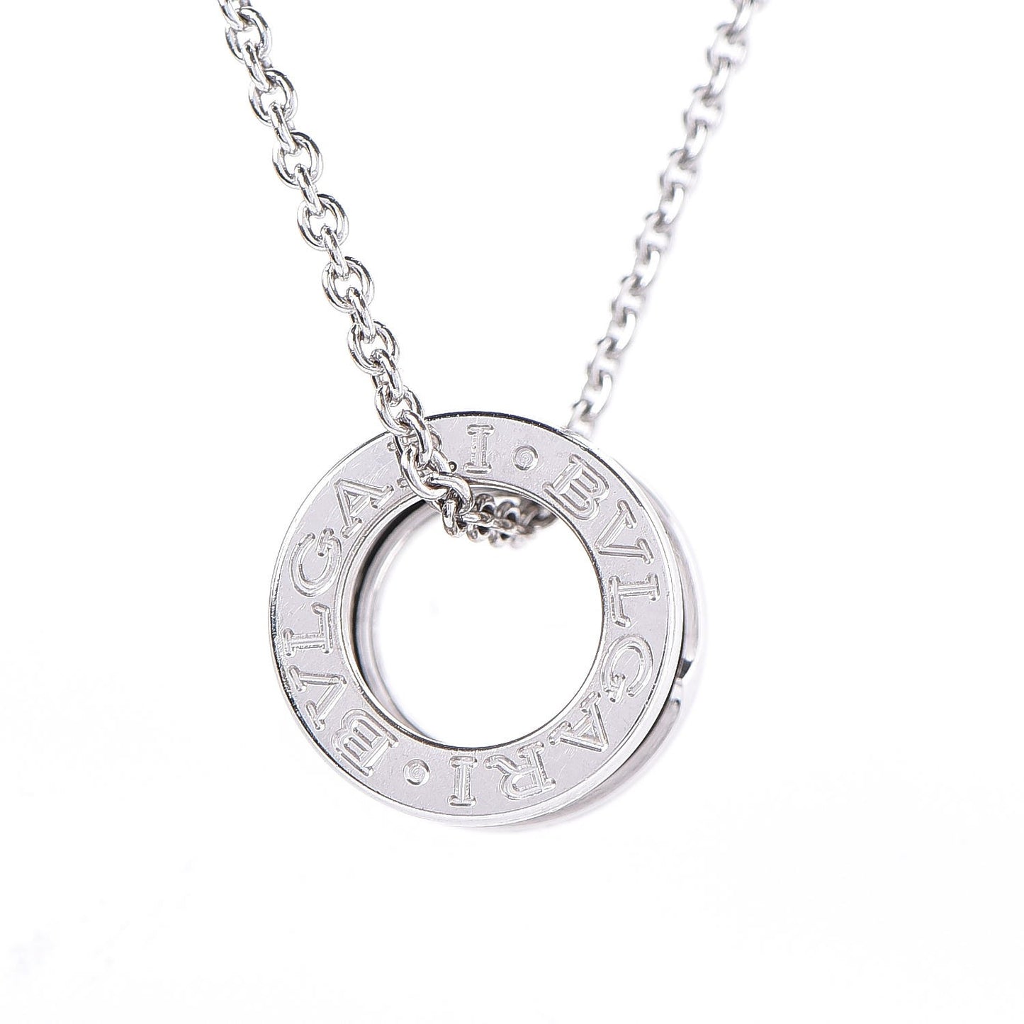 18K White Gold B.Zero1 Pendant Necklace