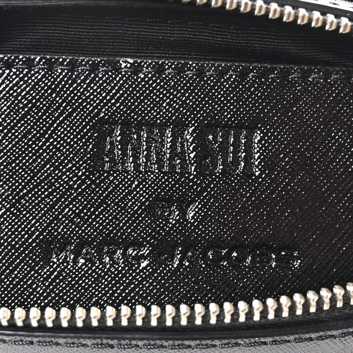 X Anna Sui Saffiano Small Snapshot Camera Bag  Black Multicolor