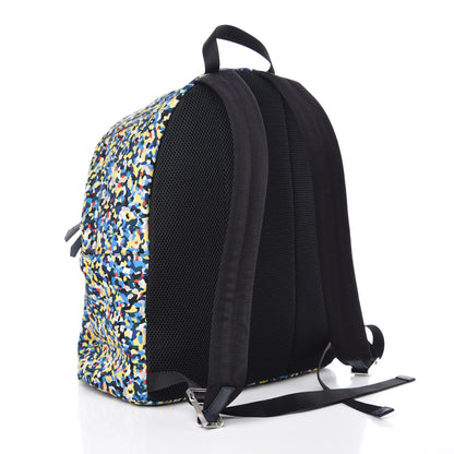 Fendi Nylon Vitello Elite Flamingo Granite Lightning Monster Eyes Backpack Multicolor Lavagna 3 of 8