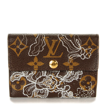 Louis Vuitton Monogram Dentelle Ludlow Wallet Silver 1 of 9