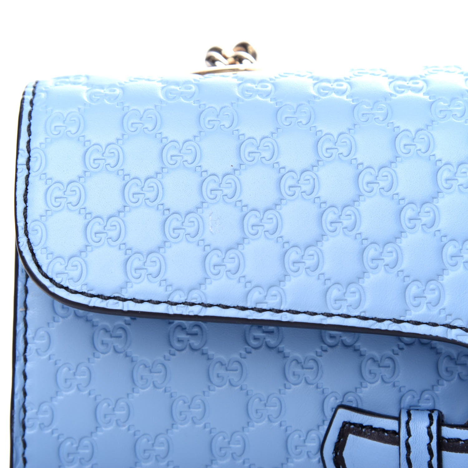 Gucci Microguccissima Medium Emily Chain Shoulder Bag Mineral Blue 11 of 11