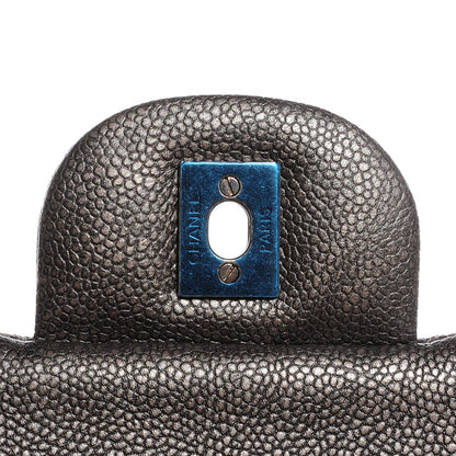 Chanel Caviar Jumbo Double Flap Dark Silver 8 of 9