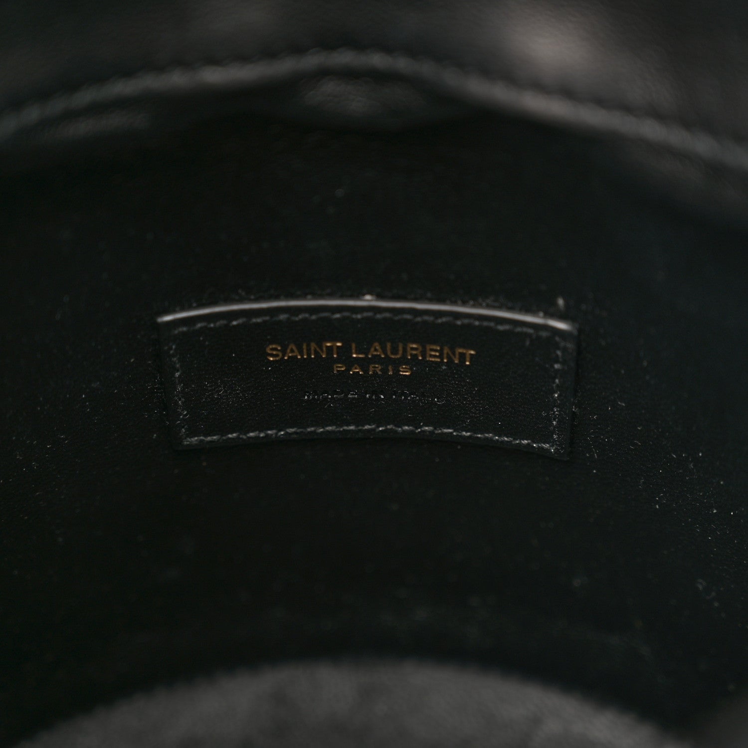 Saint Laurent Lambskin Gabby Mini Bucket Bag Black 6 of 12