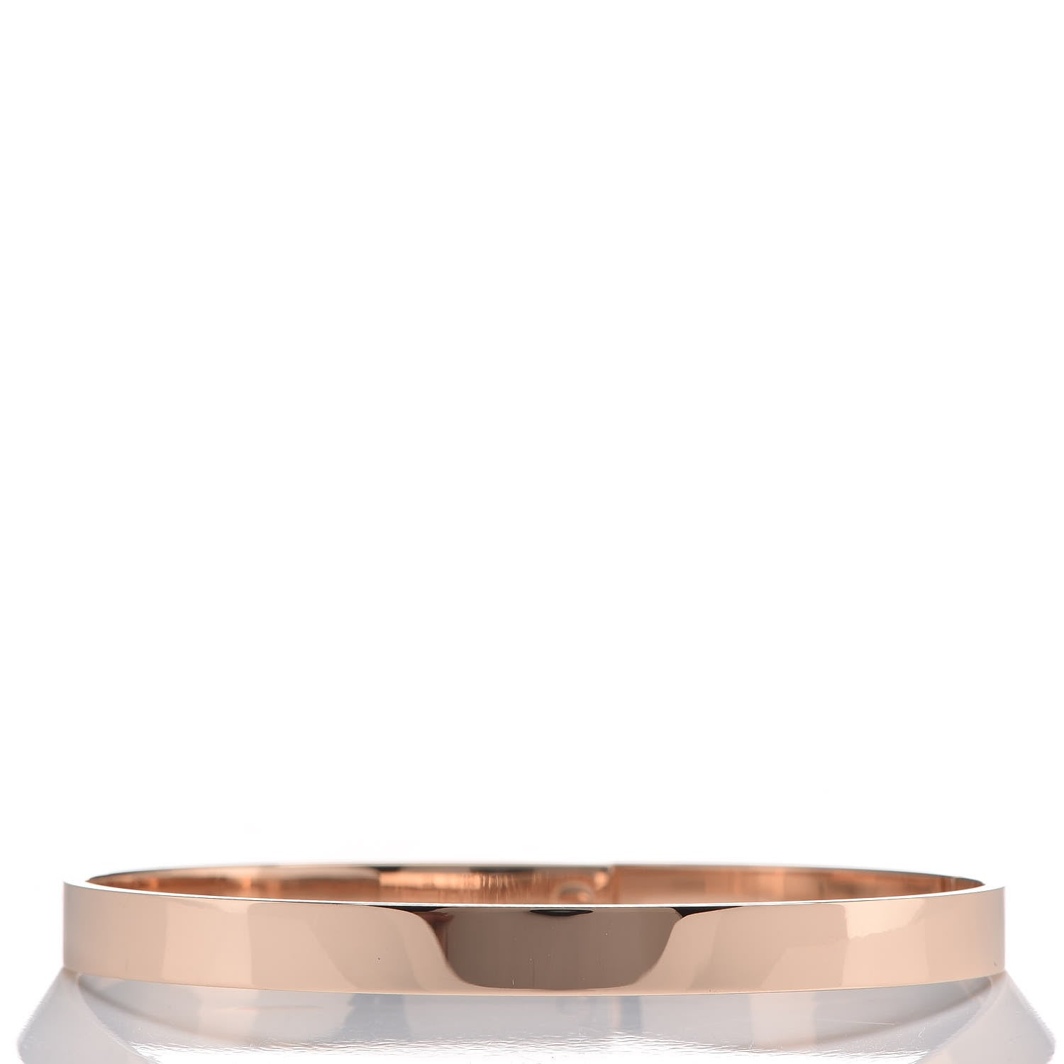 Hermes 18K Rose Gold Diamond PM Kelly Pave Bracelet ST 3 of 5