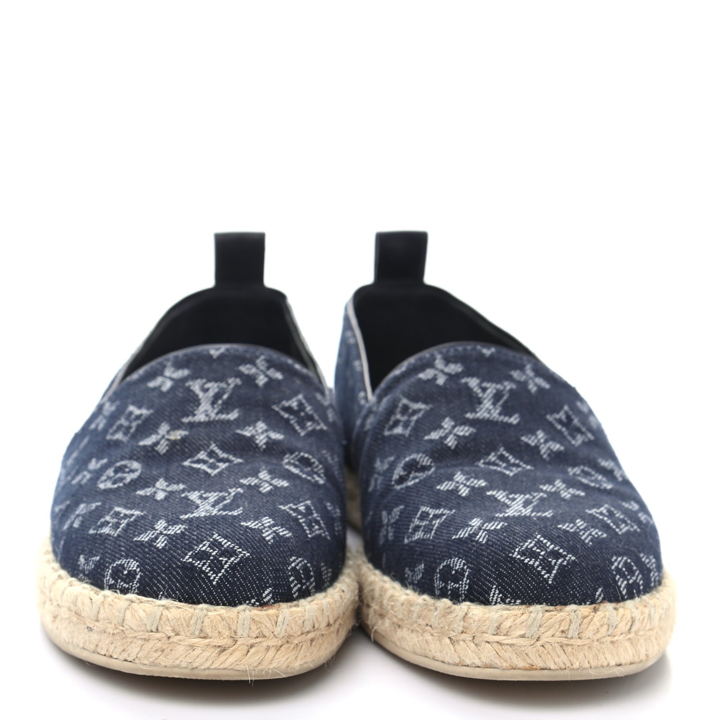 Monogram Denim Waterfall Espadrille 39 Marine