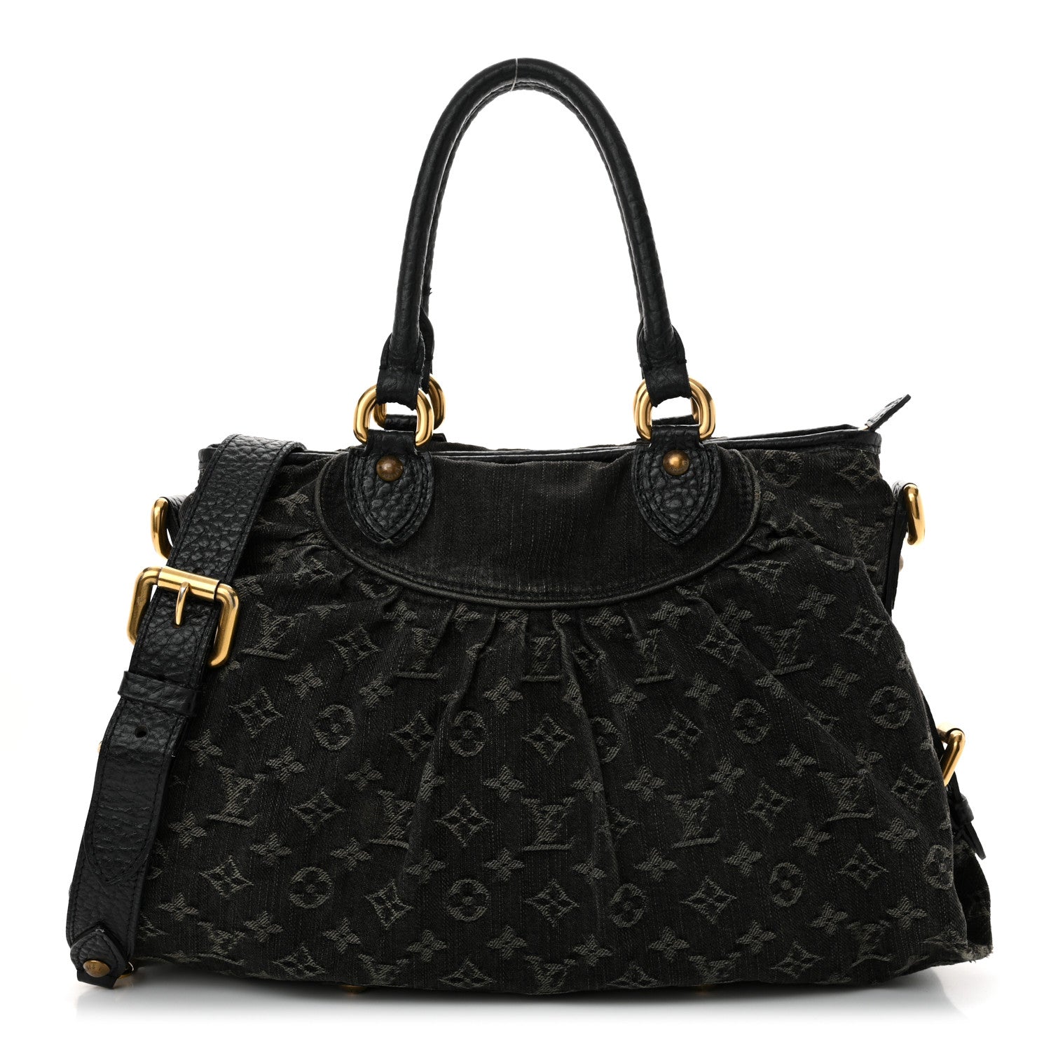 Louis Vuitton Denim Neo Cabby MM Black 1 of 14